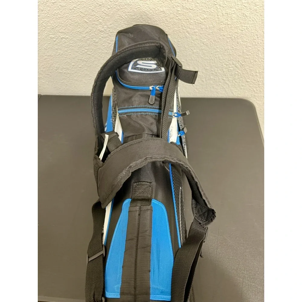Callaway Strata Blue Golf Stand Carry Sunday Bag 7 Way Divider 5 Pocket No Cover